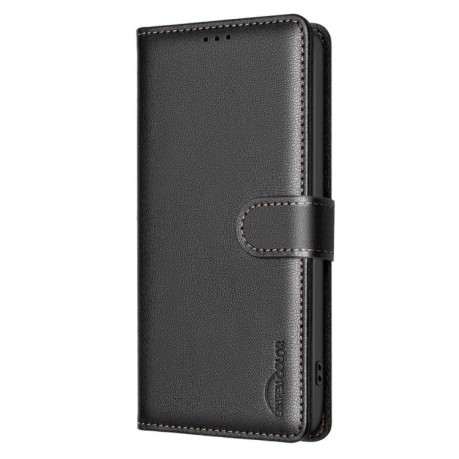 Чохол-книжка Litchi Texture RFID Anti-theft Leather для Samsung Galaxy M16 5G / F16 5G - чорний