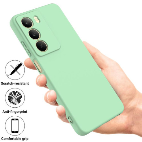 Силиконовый чехол Solid Color Liquid Silicone на Realme C75 5G / C73 5G - зеленый