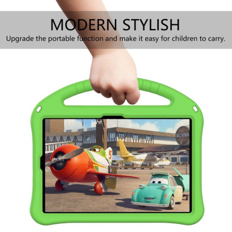 Дитячий протиударний чохол EVA Flat Anti Falling Protective Case Shell with Holder для Xiaomi Pad 6 - зелений