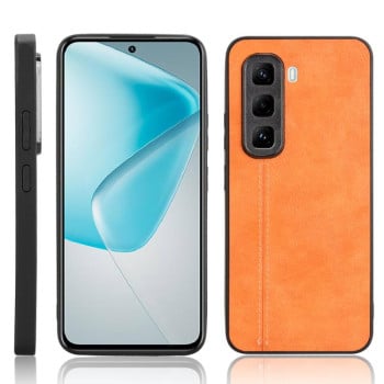 Ударозащитный чехол Sewing Cow Pattern для Infinix Hot 50 Pro 4G - оранжевый