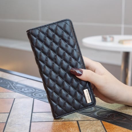Чехол-книжка Diamond Lattice для OPPO A58 4G / A98 5G - черный