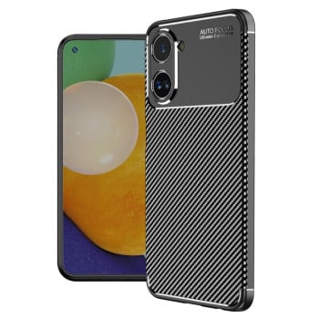Ударозащитный чехол HMC Carbon Fiber Texture для Realme 10 Pro - черный