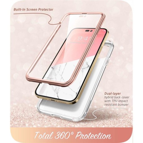 Двухсторонний чехол Supcase Cosmo для iPhone 14 Pro Max - Marble