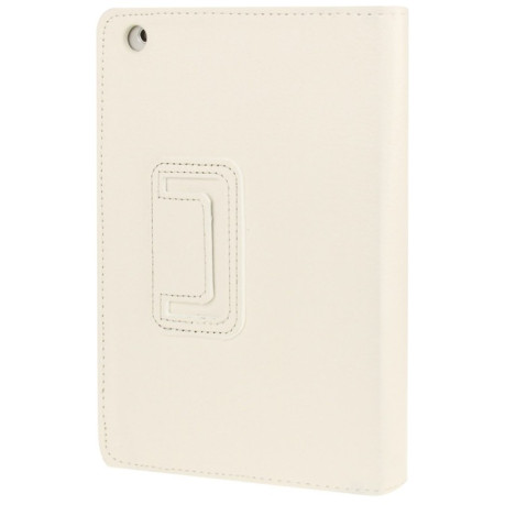 Чохол-книжка Litchi Texture 2-fold на iPad mini 1/2/3 - білий