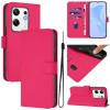 Чохол-книжка Skin Feel Solid Color Leather для Infinix Zero 30 4G - пурпурно-червоний