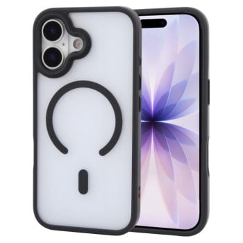 Матовый чехол Gebei Jazz с мягким покрытием и MagSafe для iPhone 17 — чёрный