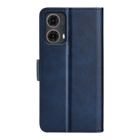 Чехол-книжка Dual-side Magnetic Buckle для Motorola Moto G85 5G - синий