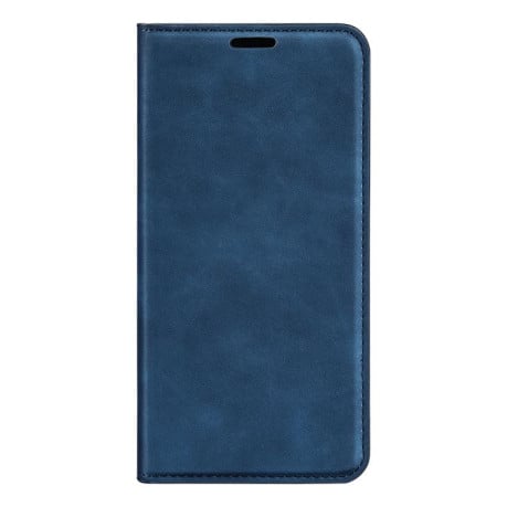 Чехол-книжка Retro Skin Feel Business Magnetic на Motorola Edge 60 Pro - синій