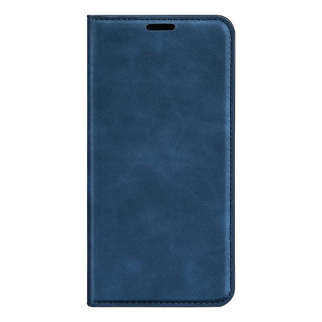Чехол-книжка Retro Skin Feel Business Magnetic на Motorola Moto E15 - синий