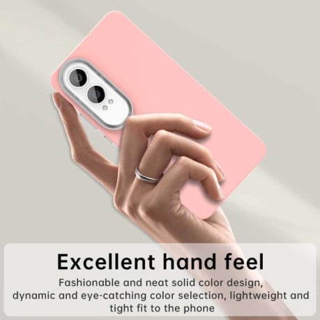 Протиударний чохол Colorful Series з посиленими кутами та бортиками на OnePlus Nord CE4 Lite - рожевий