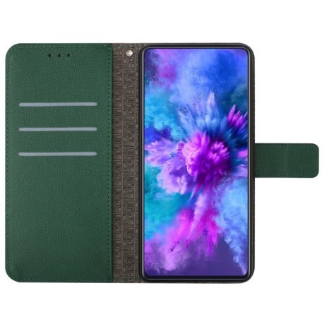 Чохол- книжка Rhombic Grid Texture для OnePlus 12 5G Global - зелений