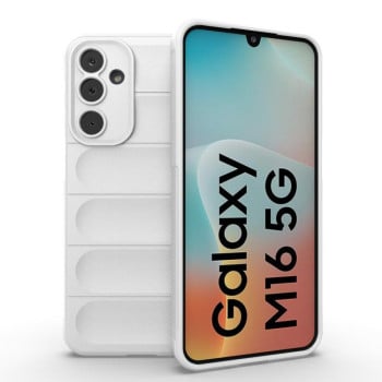 Силіконовий чохол Magic Flannel для Samsung Galaxy M16 5G - білий