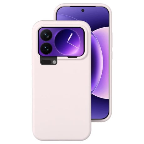 Силиконовый чехол Liquid Silicone Skin-friendly на Xiaomi 17 Pro - розовый