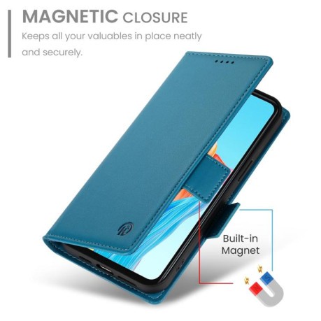 Чехол-книжка Side Buckle Magnetic Frosted Leather для OPPO A5 PRO 5G - синий