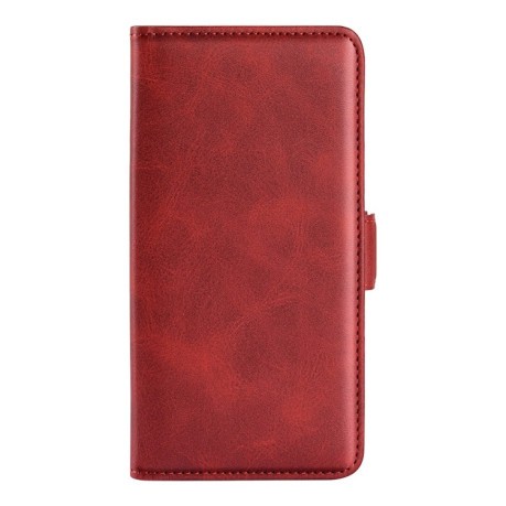 Чехол-книжка Dual-side Magnetic Buckle для iPhone 16 - красный