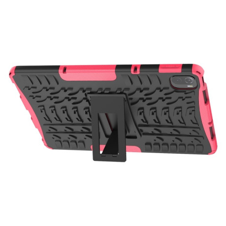 Противоударный чехол Tire Texture для Xiaomi Pad 5 / 5 Pro - розовый