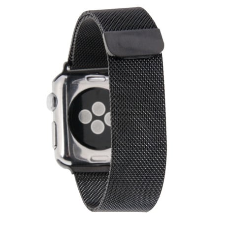 Браслет из нержавеющей стали Milanese Loop Magnetic для Apple Watch 38/40mm - черный