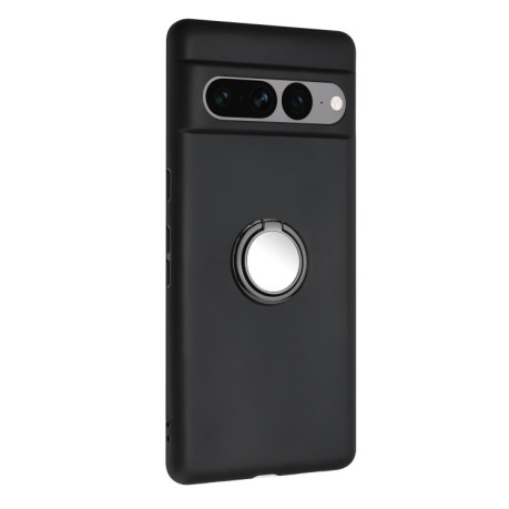 Противоударный чехол Matte with Ring Holder для Google Pixel 8a - черный