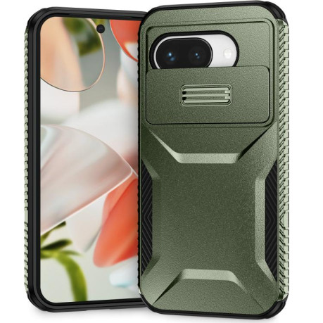 Протиударний чохол Sliding Camshield для Google Pixel 9a - зелений