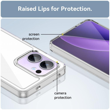 Протиударний чохол Colorful Acrylic Series для OPPO Reno13 F /Reno13 FS - прозорий