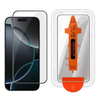 Защитное стекло Easy Install Box Dust-Free Clear Screen-printed HD с боксом на установки для iPhone 16 Pro Max