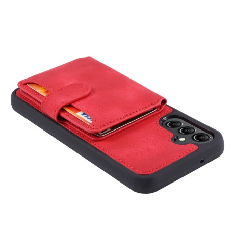 Ударозащитный чехол MagSafe Magnetic RFID Anti-theft Leather для Samsung Galaxy A35 5G - красный