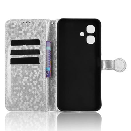 Чохол-книжка Honeycomb Dot на Infinix Smart 20 4G — сріблястий
