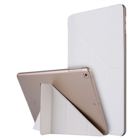 Чохол-книжка Silk Texture Horizontal Deformation iPad 9/8/7 10.2 (2019/2020/2021) -білий