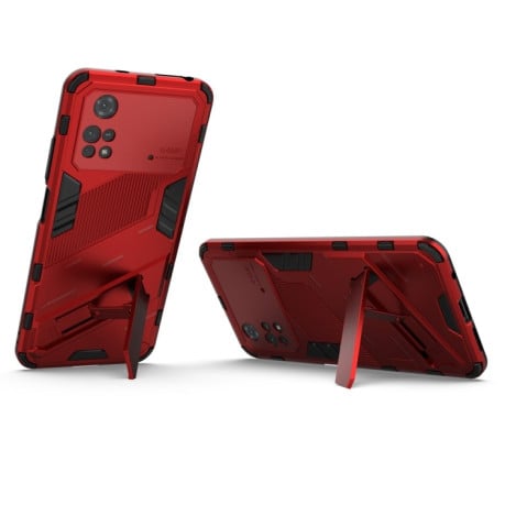 Протиударний чохол Punk Armor для Xiaomi Poco M4 Pro 4G - червоний