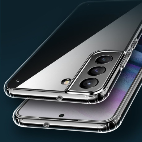 Противоударный чехол Wlons Ice Crystal для Samsung Galaxy S22 Ultra 5G - темно-прозрачный