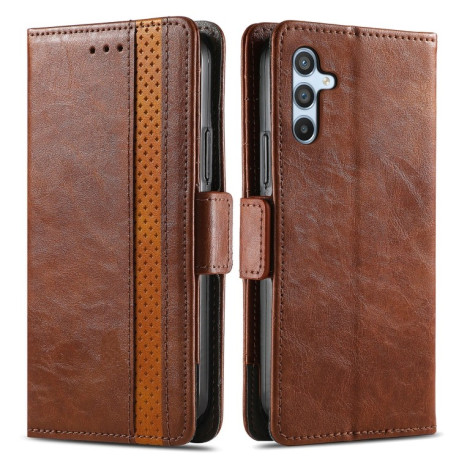 Чехол-книжка Dual-side Magnetic Buckle для Samsung Galaxy A36 5G - коричневый