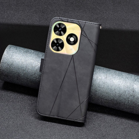 Чехол-книжка Rhombus Texture для Infinix Smart 8 - черный