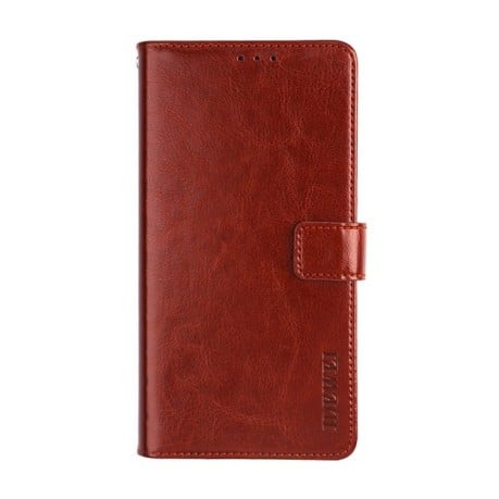 Чехол-книжка idewei Crazy Horse Texture для Realme 10 5G - коричневый