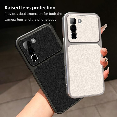 Протиударний чохол Lambskin Series Skin Feel Shockproof з м'яким покриттям на Infinix Hot 70 5G / 4G — сріблястий
