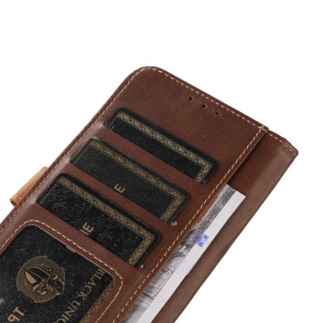 Чохол-книжка Stitching Thread для iPhone 15 Pro Max - коричневий