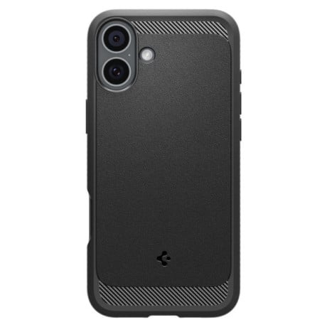 Оригинальный чехол Spigen Rugged Armor MagSafe Case для iPhone 16 - Black