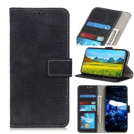 Чохол-книжка Magnetic Crocodile Texture Samsung Galaxy A01 Core / M01 Core - чорний