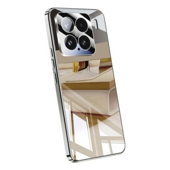 Противоударный чехол Electroplating Ice Crystal Airbag Full Coverage Shockproof для Xiaomi 15 - серый