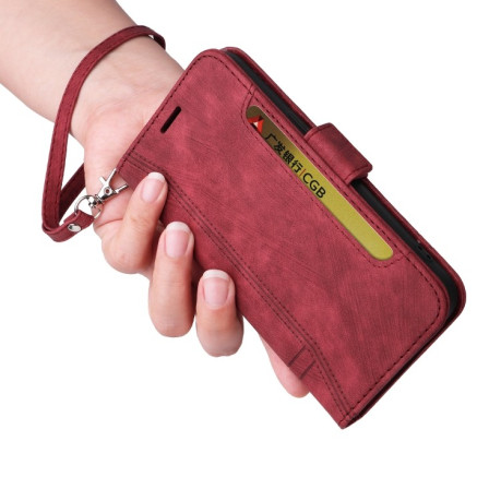 Чохол-книжка BETOPNICE Dual-side Buckle Leather для Vivo V25 / V25e 4G Global - червоний