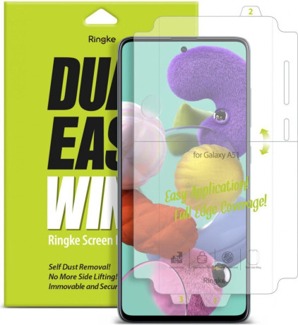 Защитная бронированная пленка Ringke Dual Easy Wing 2x на Samsung Galaxy A51