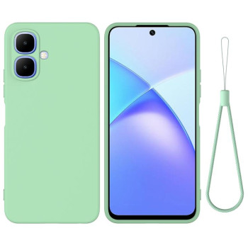 Силіконовий чохол Solid Color Liquid Silicone на Infinix Smart 20 4G — зелений