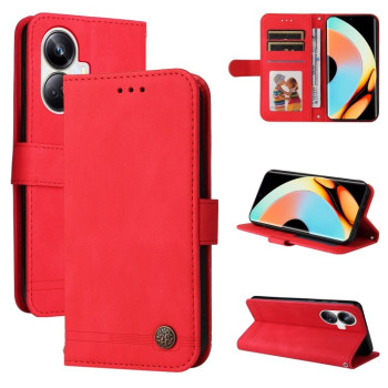 Чехол-книжка Skin Feel Life Tree для Realme 10 Pro+ 5G - красный