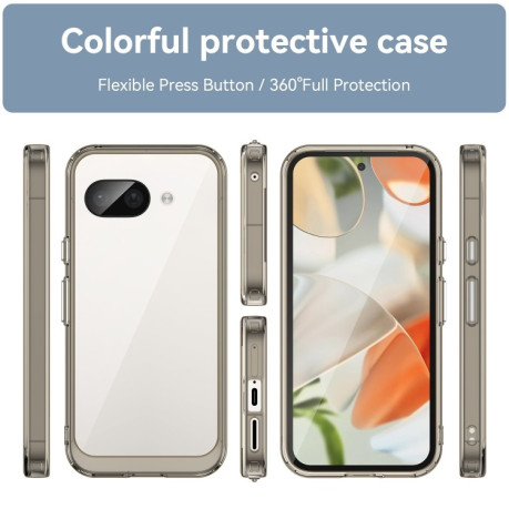 Противоударный чохол Colorful Acrylic Series для Google Pixel 9a - серый
