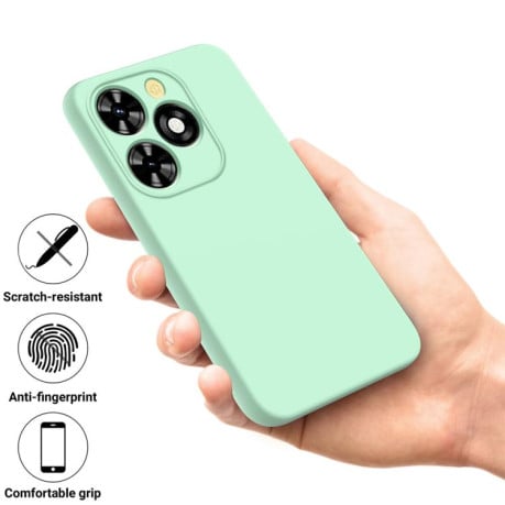 Силіконовий чохол Solid Color Liquid Silicone для Infinix Smart 10 HD / Tecno Pop 10C — зелений