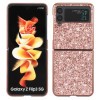 Ударозащитный чехол Glittery Powder на Samsung Galaxy Z Flip3 5G - розовое золото