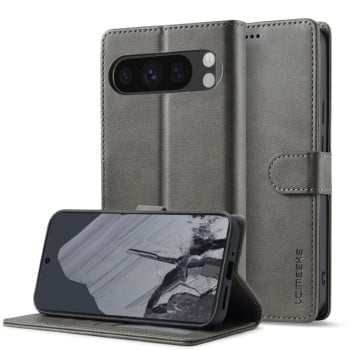 Чохол книжка LC IMEEKE Calf Texture на Google Pixel 9 Pro XL - сірий