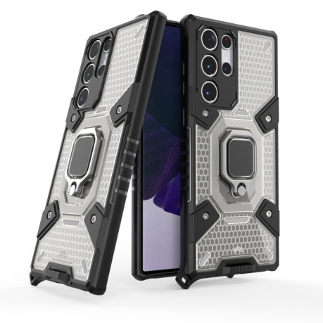 Противоударный чехол Space для Samsung Galaxy S22 Ultra 5G - серый