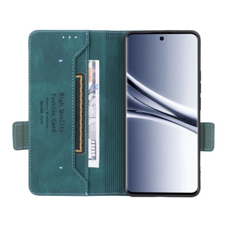 Чехол-книжка Magnetic Clasp Flip на Xiaomi Redmi Note 15 4G / 5G /Poco M8 15 5G / 4G 164mm / Poco M8 5G — зелёный