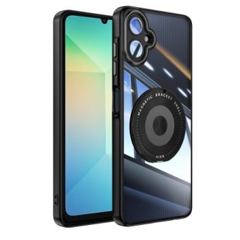 Противоударный чехол MagSafe Acrylic Hybrid для Samsung Galaxy A06 4G - черный