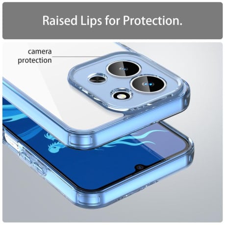 Чехол Airbag Shockproof гибрид на Xiaomi Redmi 15C 5G/4G EU 173mm/Poco C85 5G - синий
